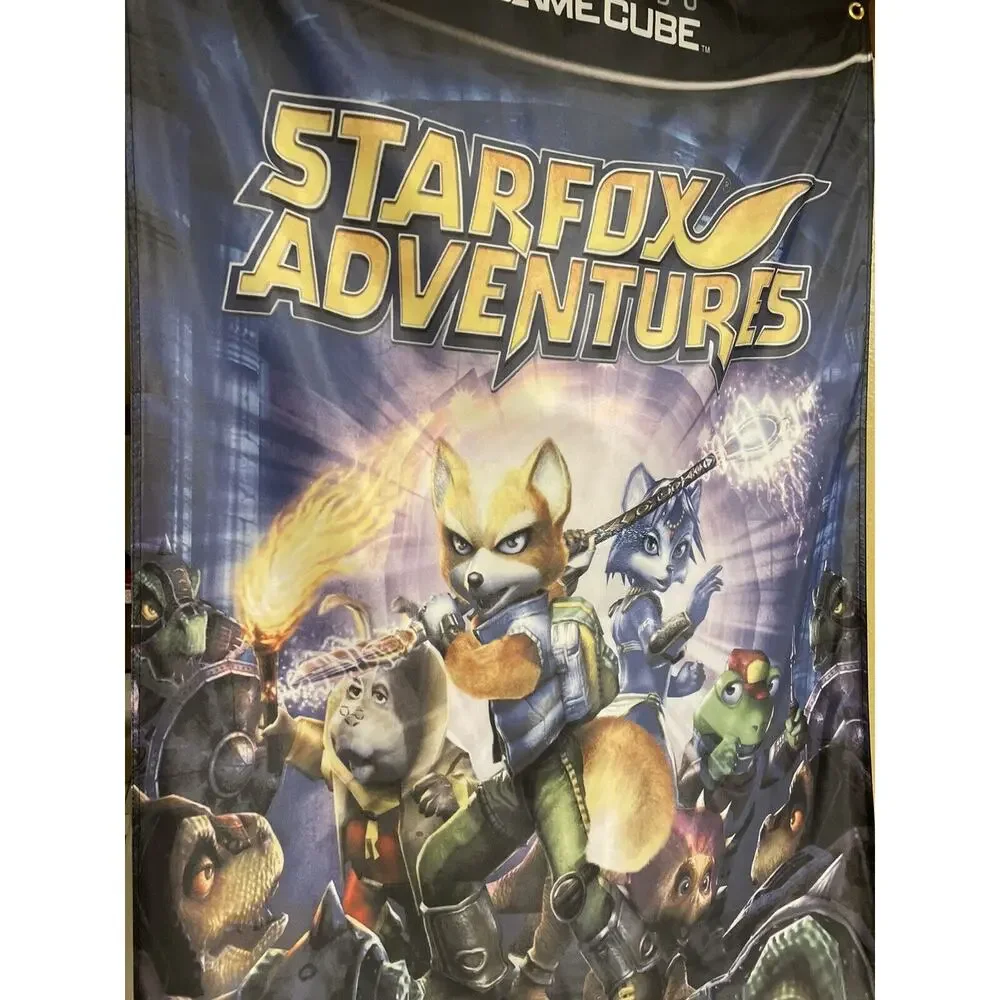 Starfox Adventures 5ft Flag Nintendo Gamecube 2002 Banner Poster